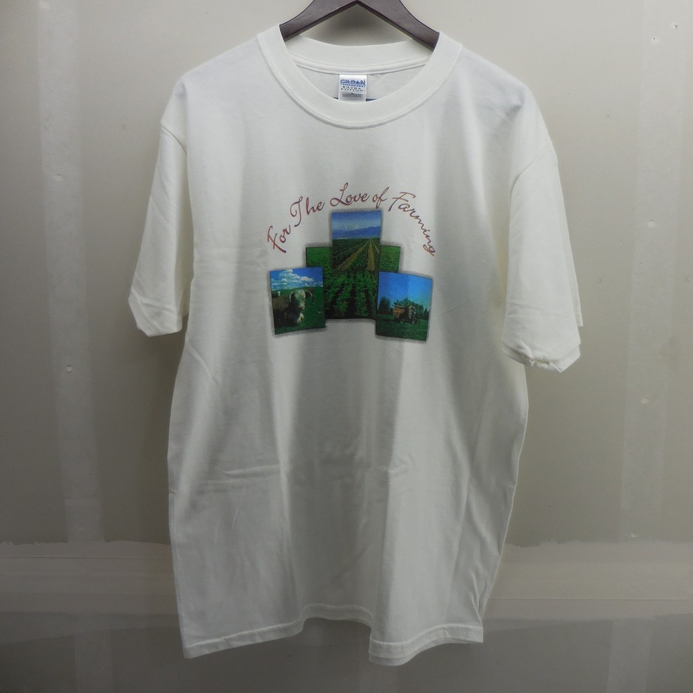 Gildan Ultra Cotton Stan Matsunaka Agriculture Farming T-Shirt White Large
